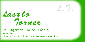 laszlo torner business card